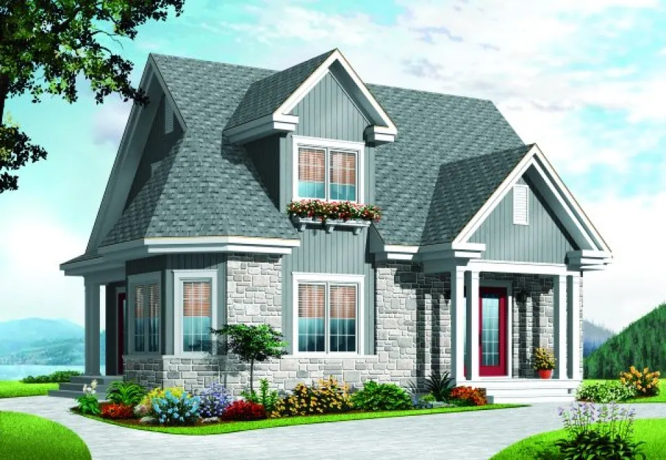 Full Rendering for House Plan #146153