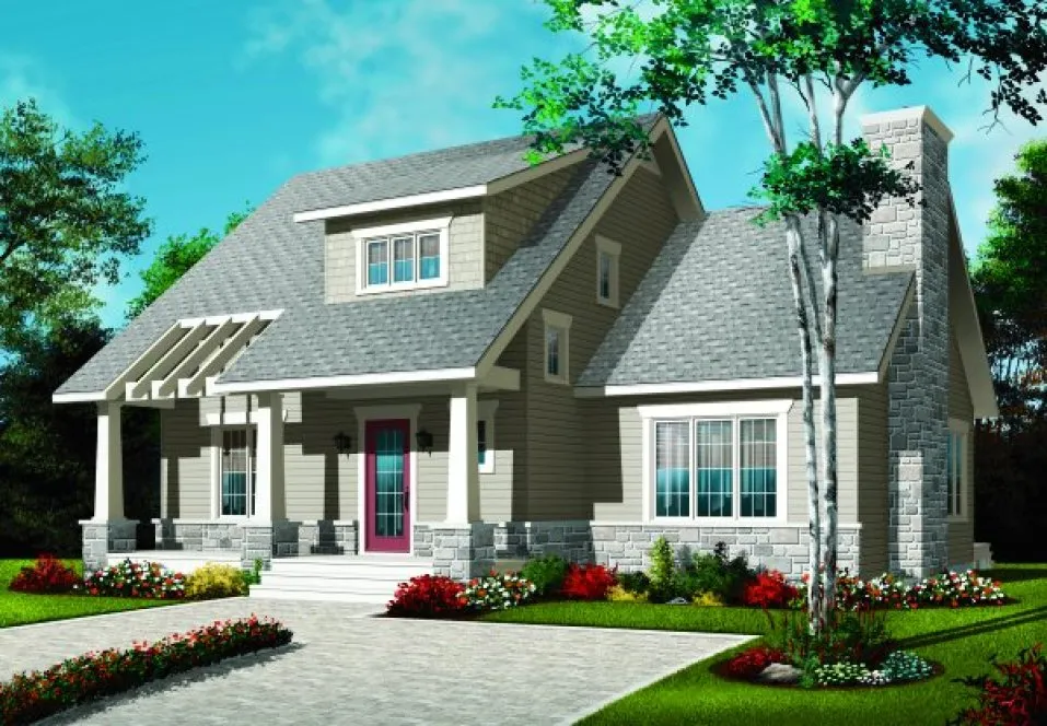 Full Rendering for House Plan #145153