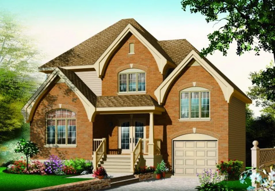 Full Rendering for House Plan #145543