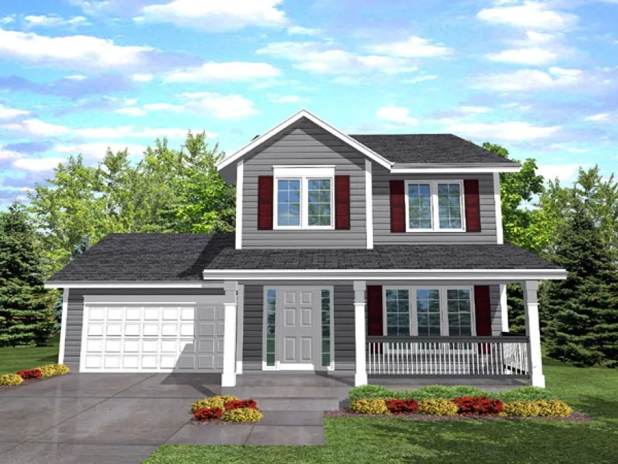 Full Rendering for House Plan #295101