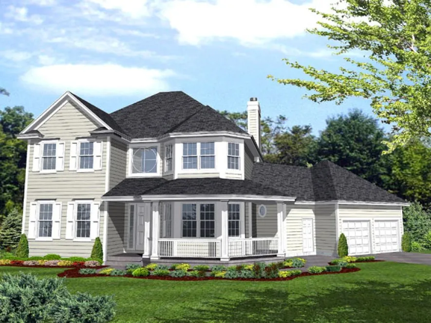 Full Rendering for House Plan #296101