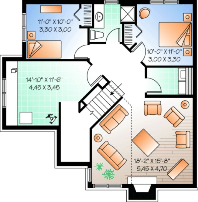 Basement Plan for House Plan #144233