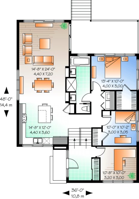 Main Floor Plan for House Plan #146133