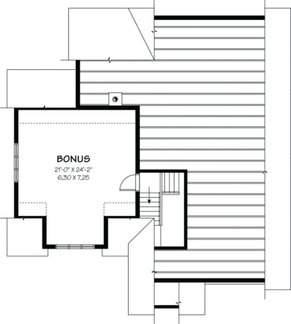 Second Floor Plan for House Plan #143723