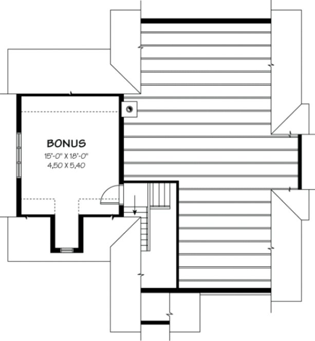 Second Floor Plan for House Plan #142723