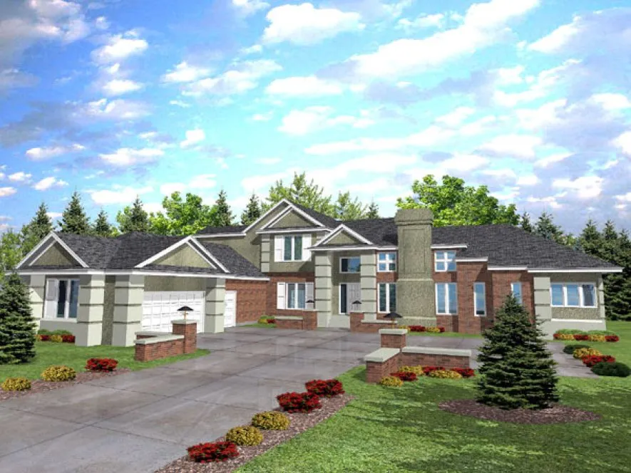 Full Rendering for House Plan #298101