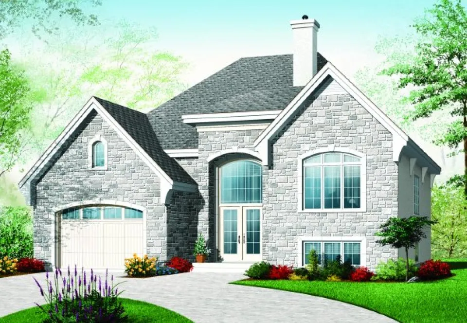 Full Rendering for House Plan #140723