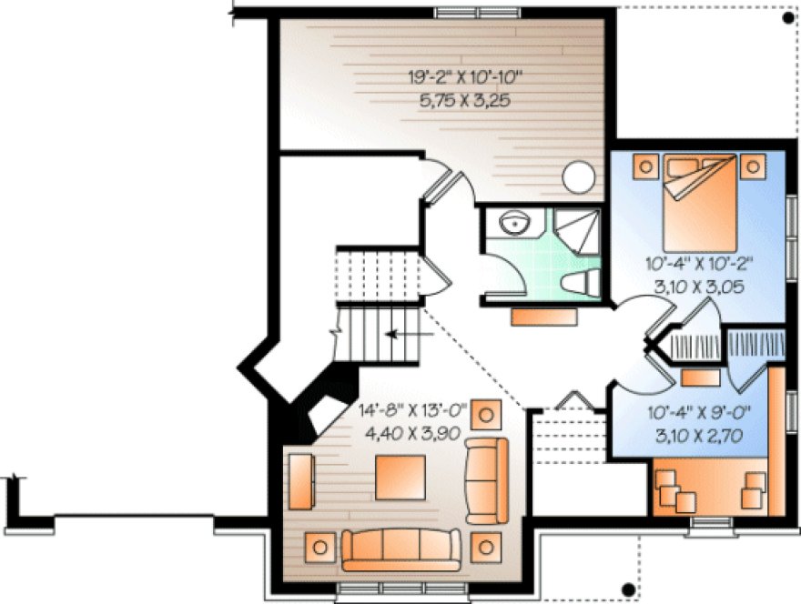 Basement Plan for House Plan #146623