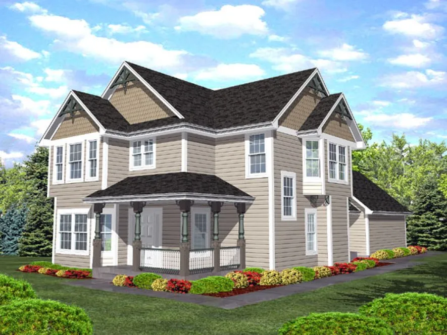 Full Rendering for House Plan #293201