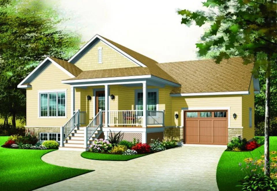 Full Rendering for House Plan #144623