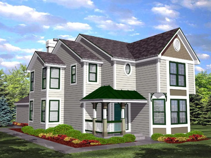 Full Rendering for House Plan #296201