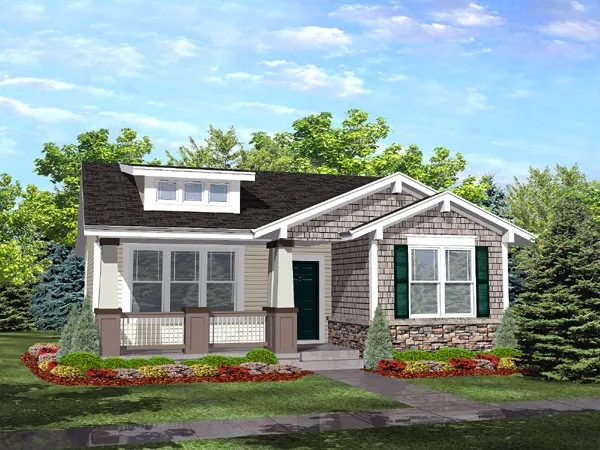 Full Rendering for House Plan #297201