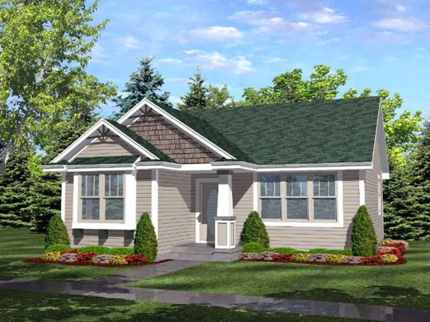 Full Rendering for House Plan #298201