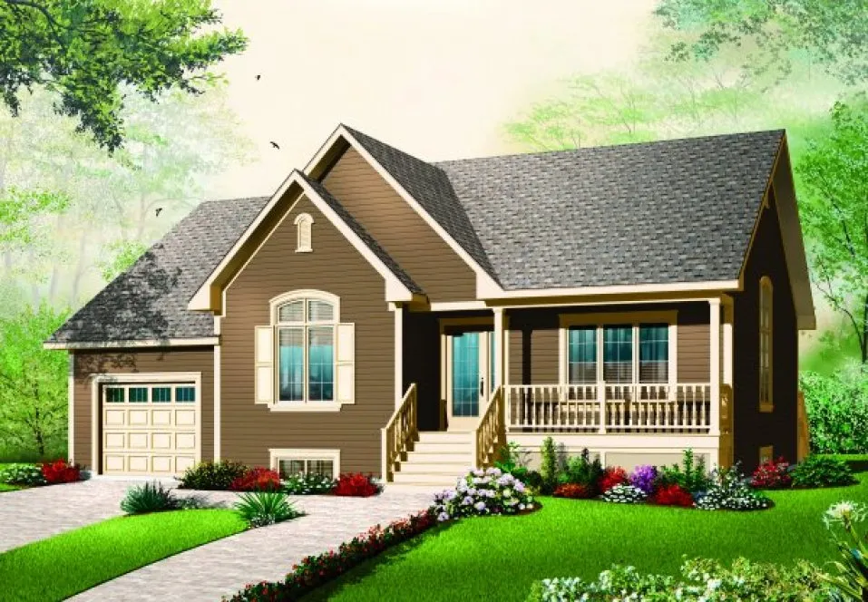 Full Rendering for House Plan #141623