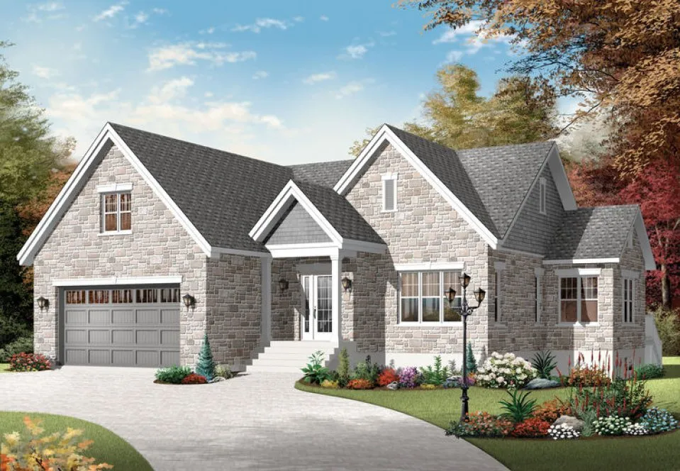 Full Rendering for House Plan #140623