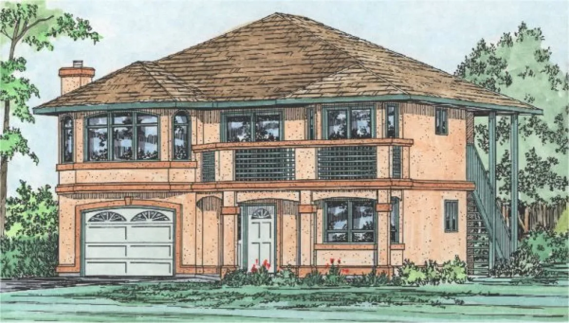 Full Rendering for House Plan #202000