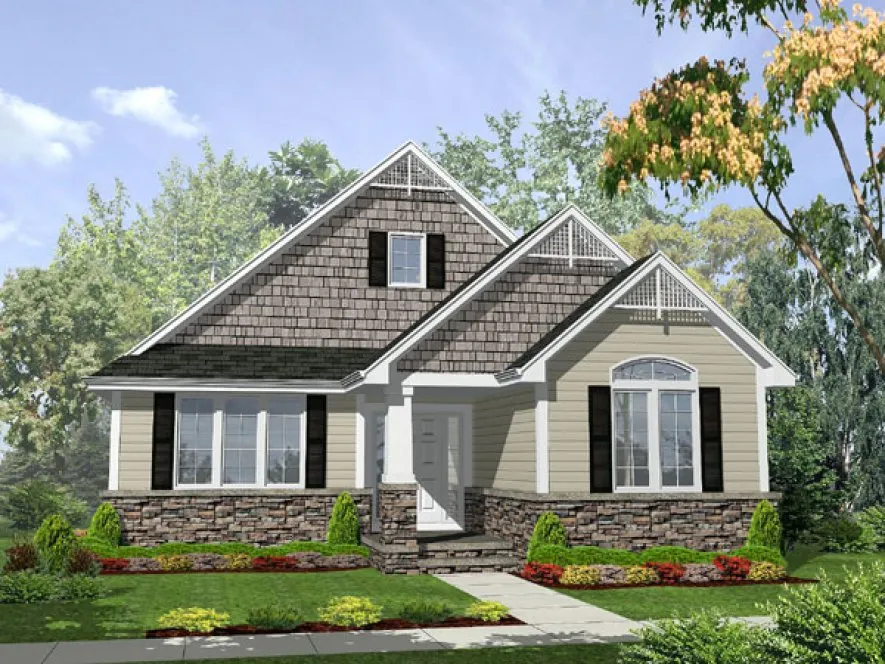 Full Rendering for House Plan #291301