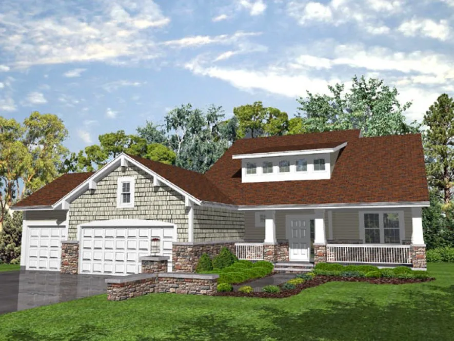 Full Rendering for House Plan #292301