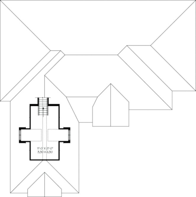 Second Floor Plan for House Plan #147523