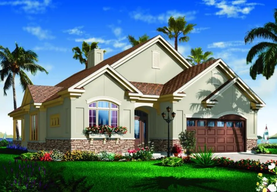 Full Rendering for House Plan #141523