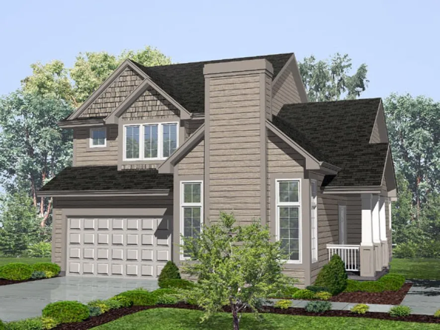 Full Rendering for House Plan #296301