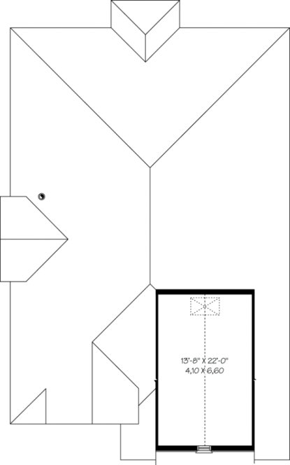 Second Floor Plan for House Plan #148423
