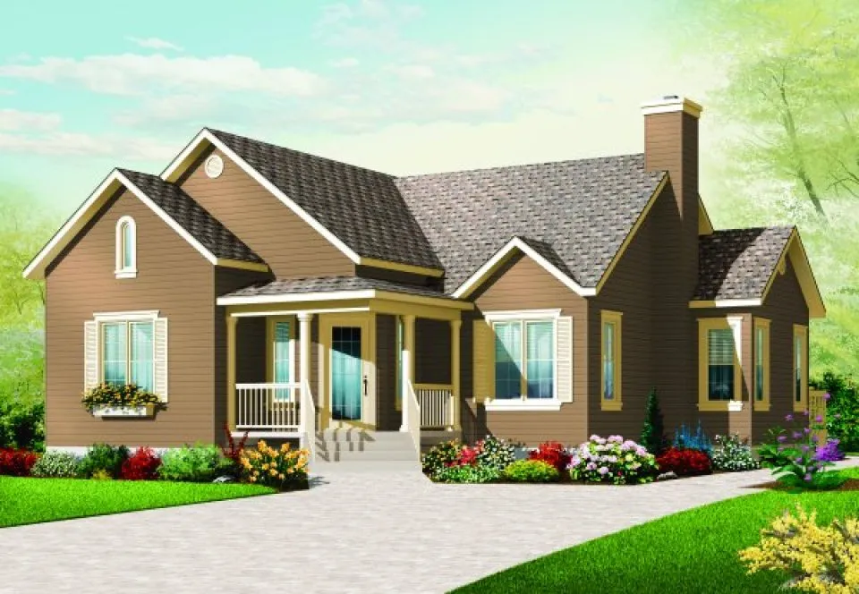 Full Rendering for House Plan #143313