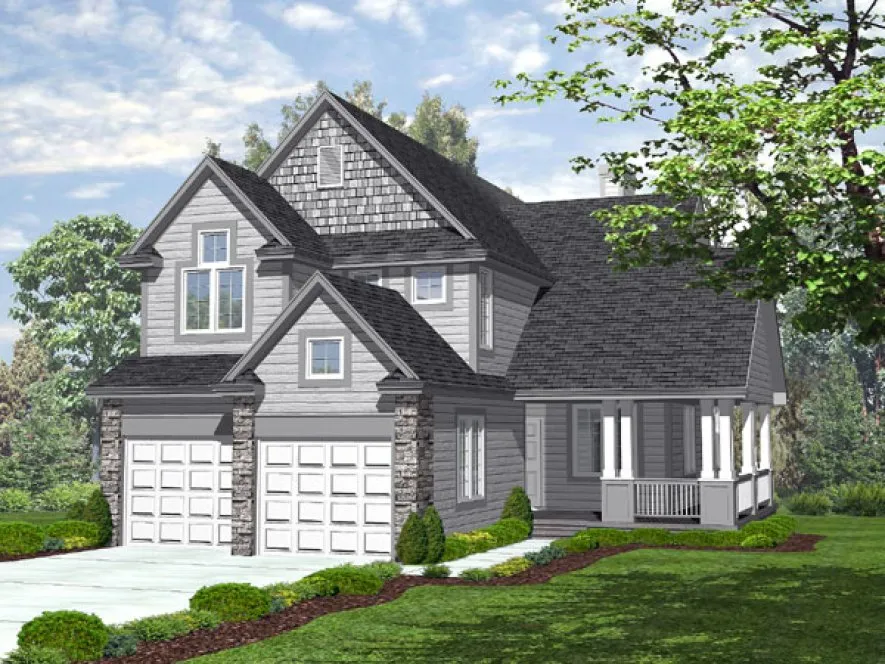 Full Rendering for House Plan #297301