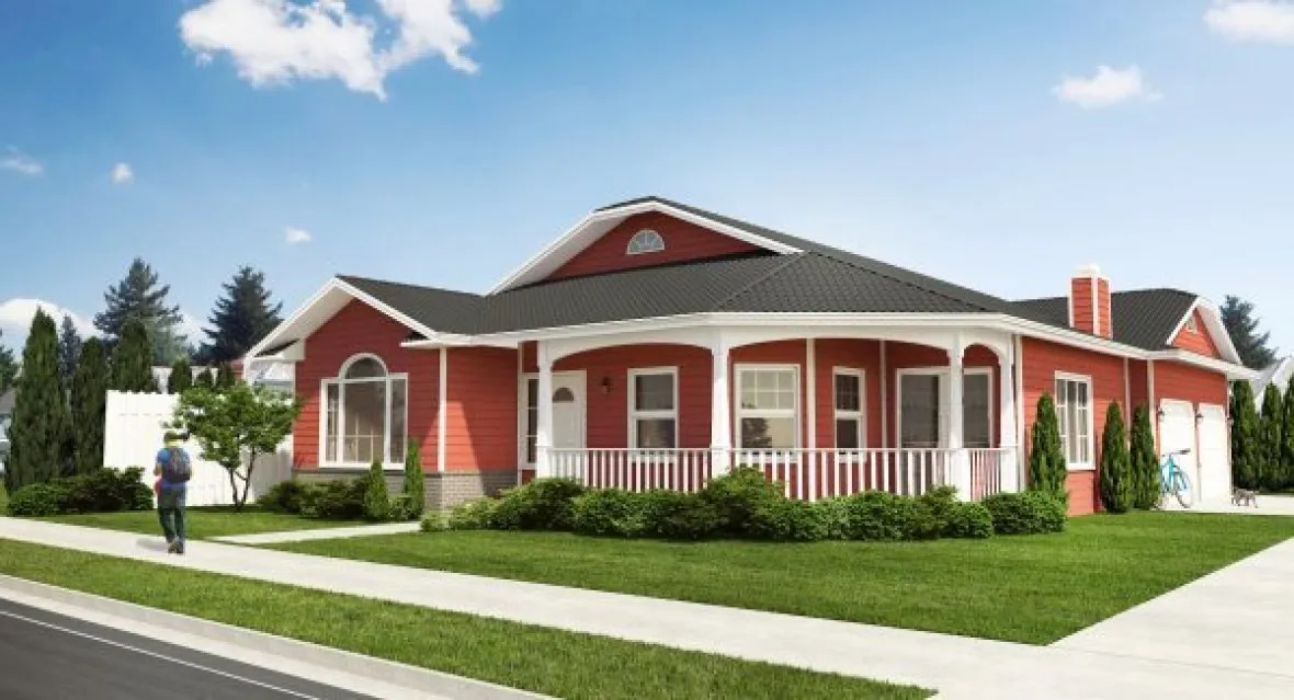 Full Rendering for House Plan #202002