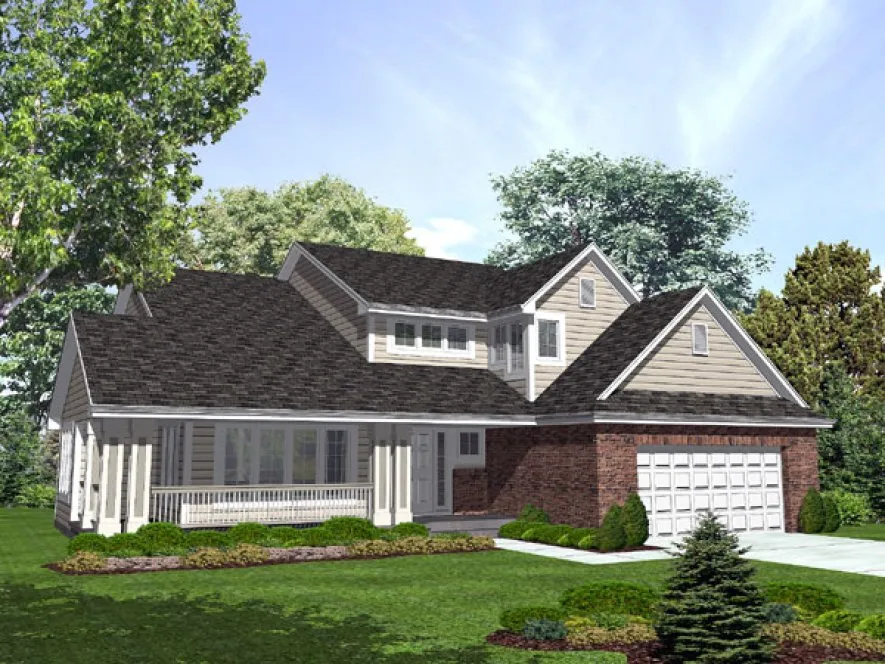 Full Rendering for House Plan #290401