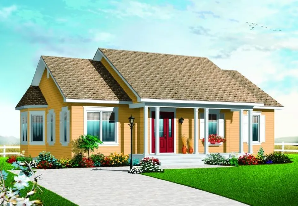 Full Rendering for House Plan #142313