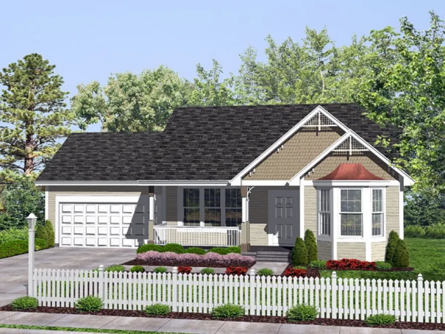 Full Rendering for House Plan #291401