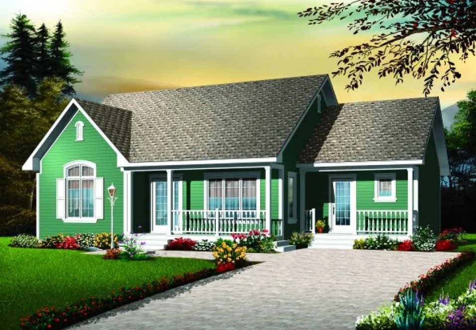 Full Rendering for House Plan #143213
