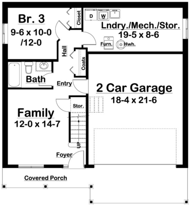 Basement Plan for House Plan #201484