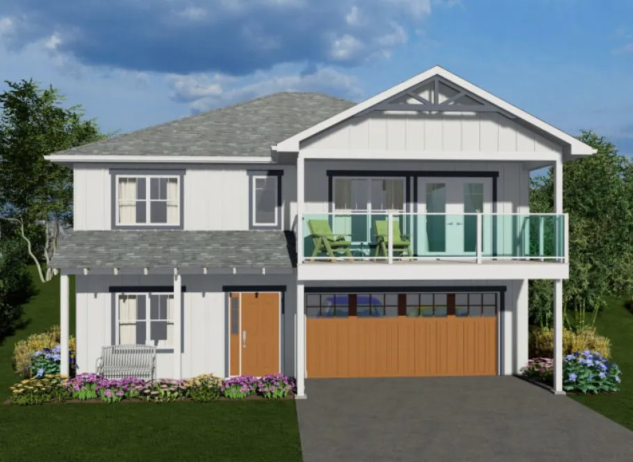 Full Rendering for House Plan #201484