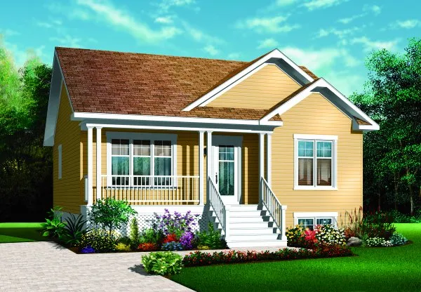 Full Rendering for House Plan #142213