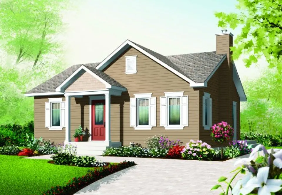 Full Rendering for House Plan #140213