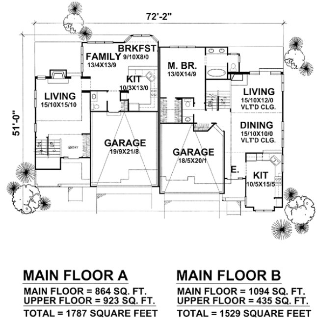 Main Floor Plan for House Plan #294401