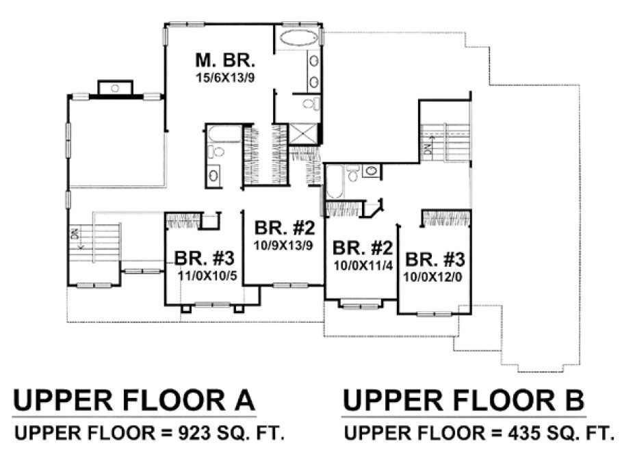 Second Floor Plan for House Plan #294401