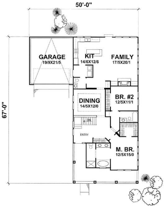 Main Floor Plan for House Plan #295401