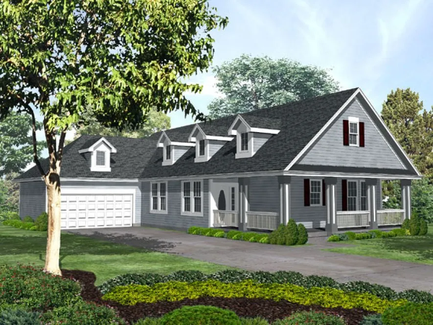 Full Rendering for House Plan #295401