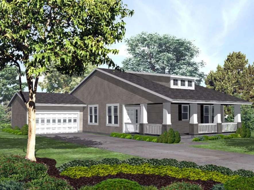 Full Rendering for House Plan #296401