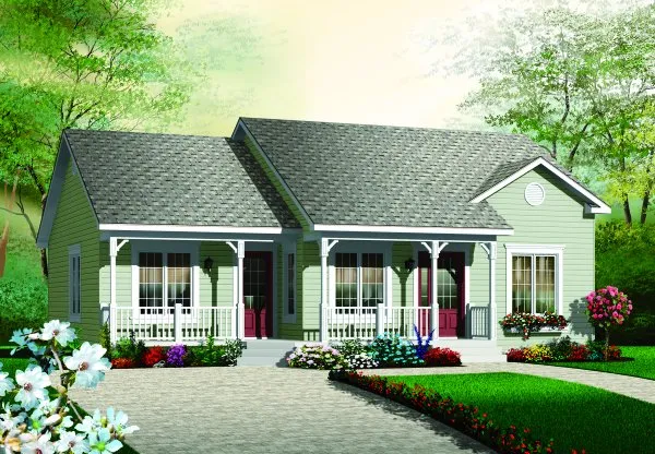 Full Rendering for House Plan #149113