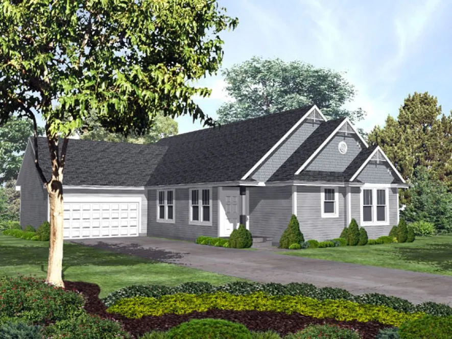 Full Rendering for House Plan #297401