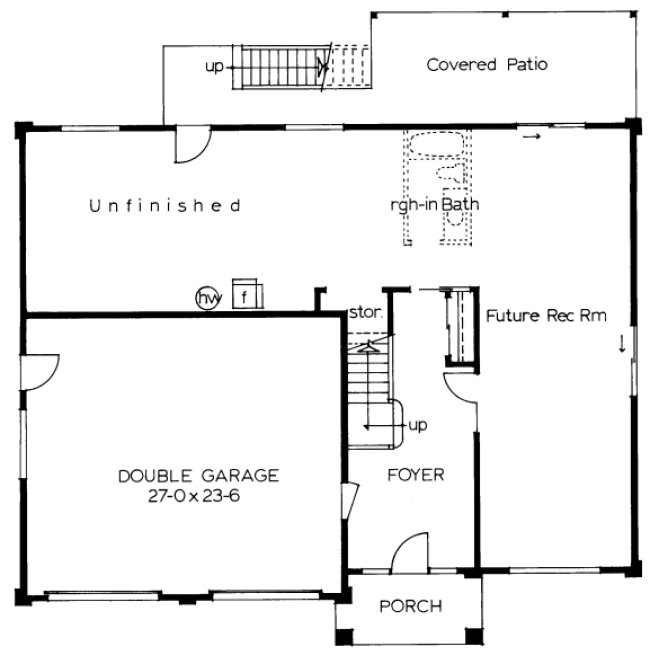 Basement Plan for House Plan #201500