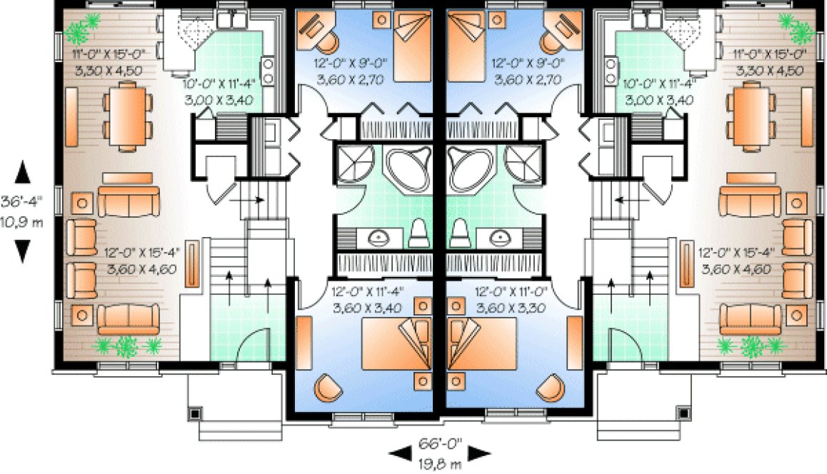 Main Floor Plan for House Plan #145503