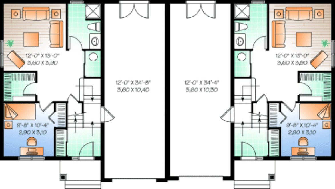 Basement Plan for House Plan #144503