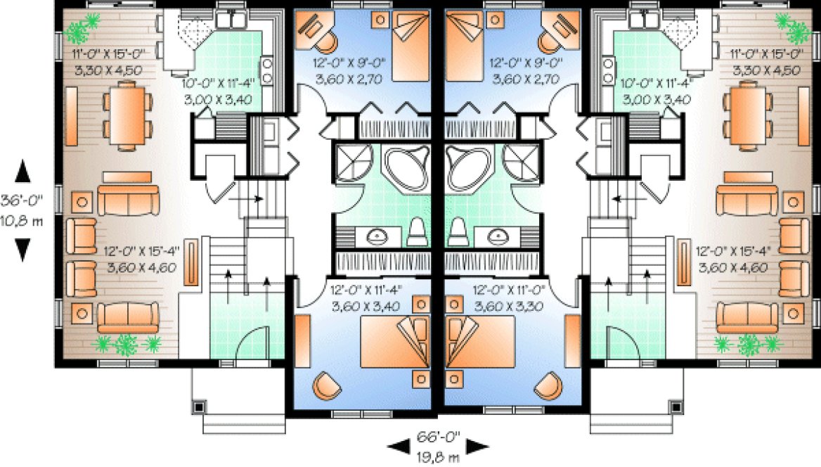 Main Floor Plan for House Plan #144503