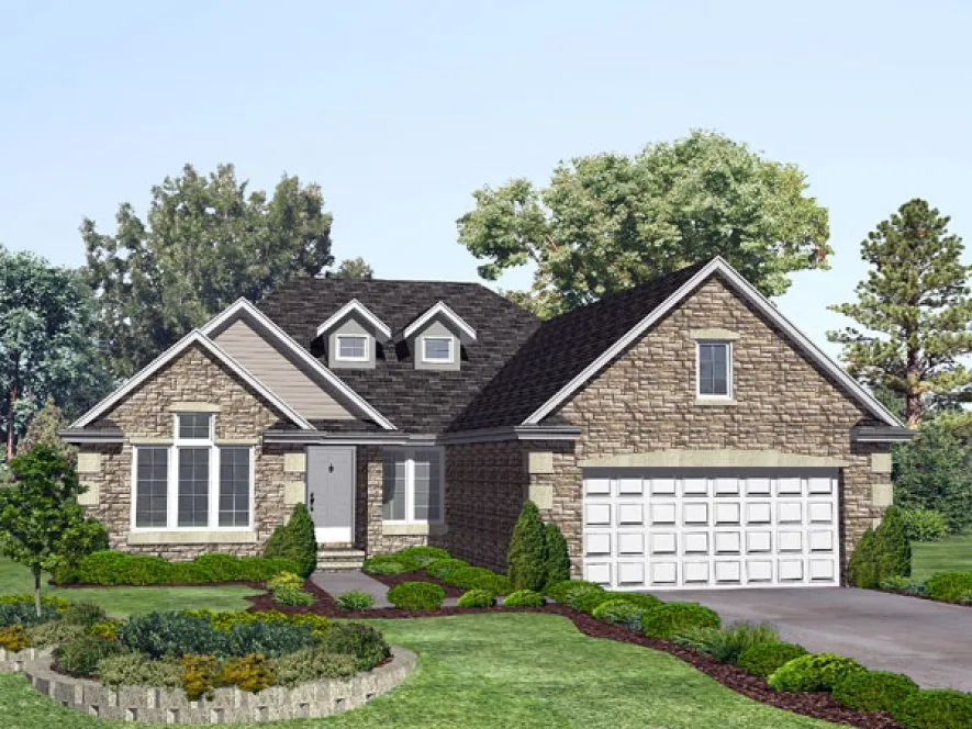 Full Rendering for House Plan #291501