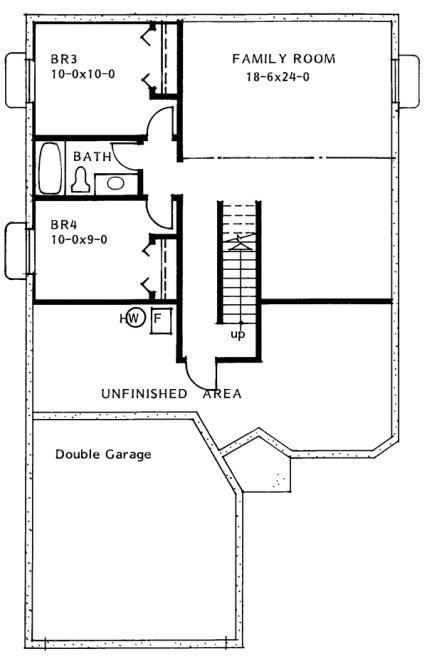 Basement Plan for House Plan #202005